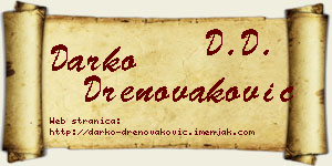 Darko Drenovaković vizit kartica